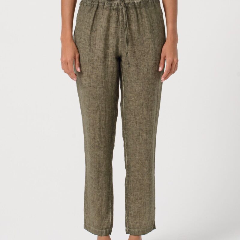 arisum Leinenhose „Willow“ – Elegante Damen Sommerhose in Naturton