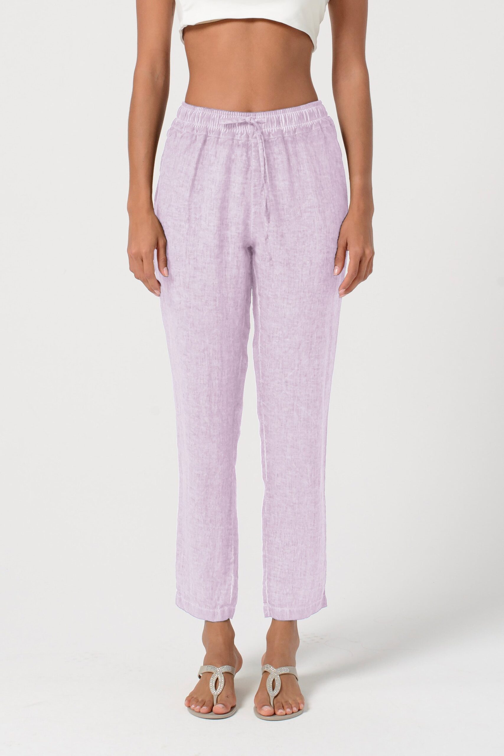 arisum Leinenhose „Flora“ – Leichte Damen Sommerhose in sanftem Grün - Image 4