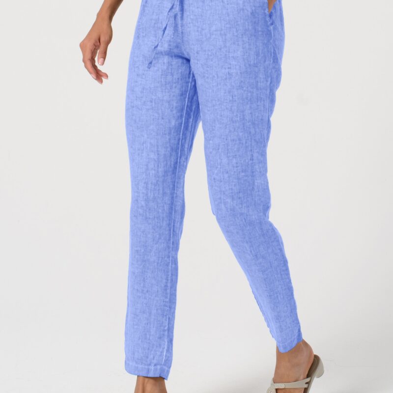 arisum Leinenhose „Bay“ – Elegante Damen Sommerhose in Blau
