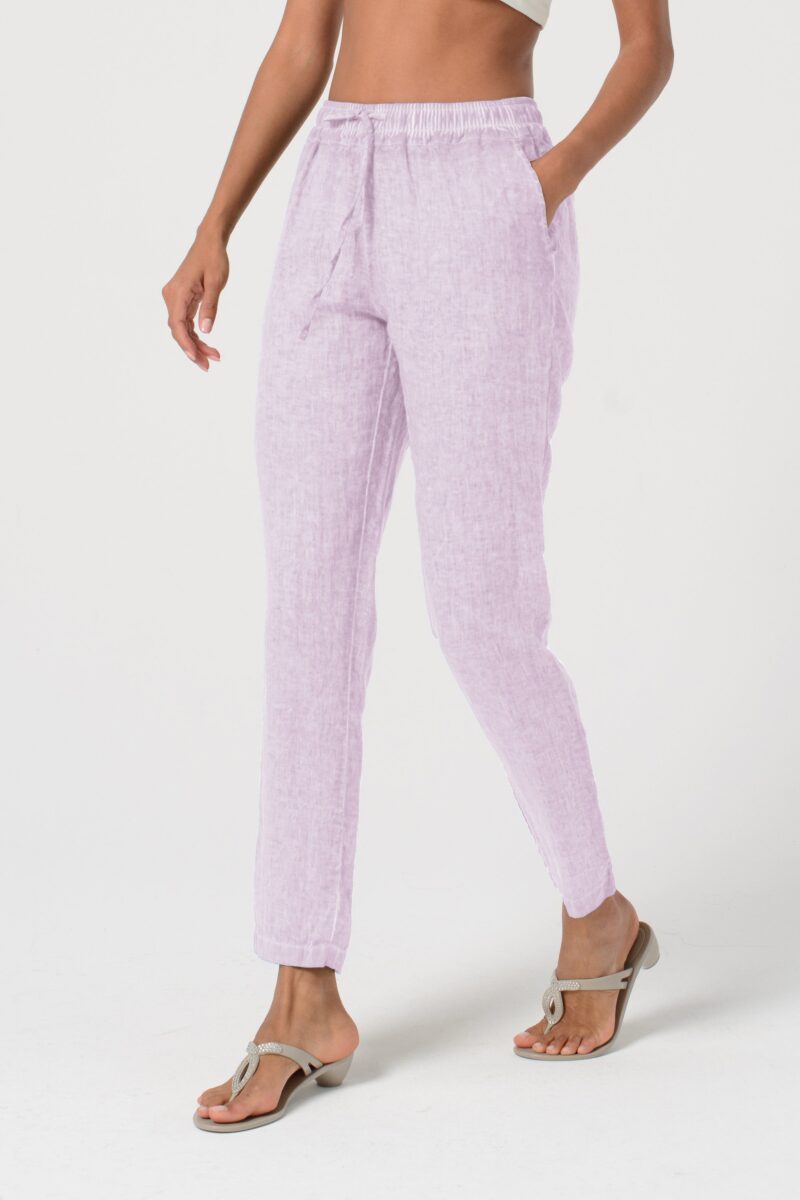 arisum Leinenhose „Flora“ – Leichte Damen Sommerhose in sanftem Grün - Image 2