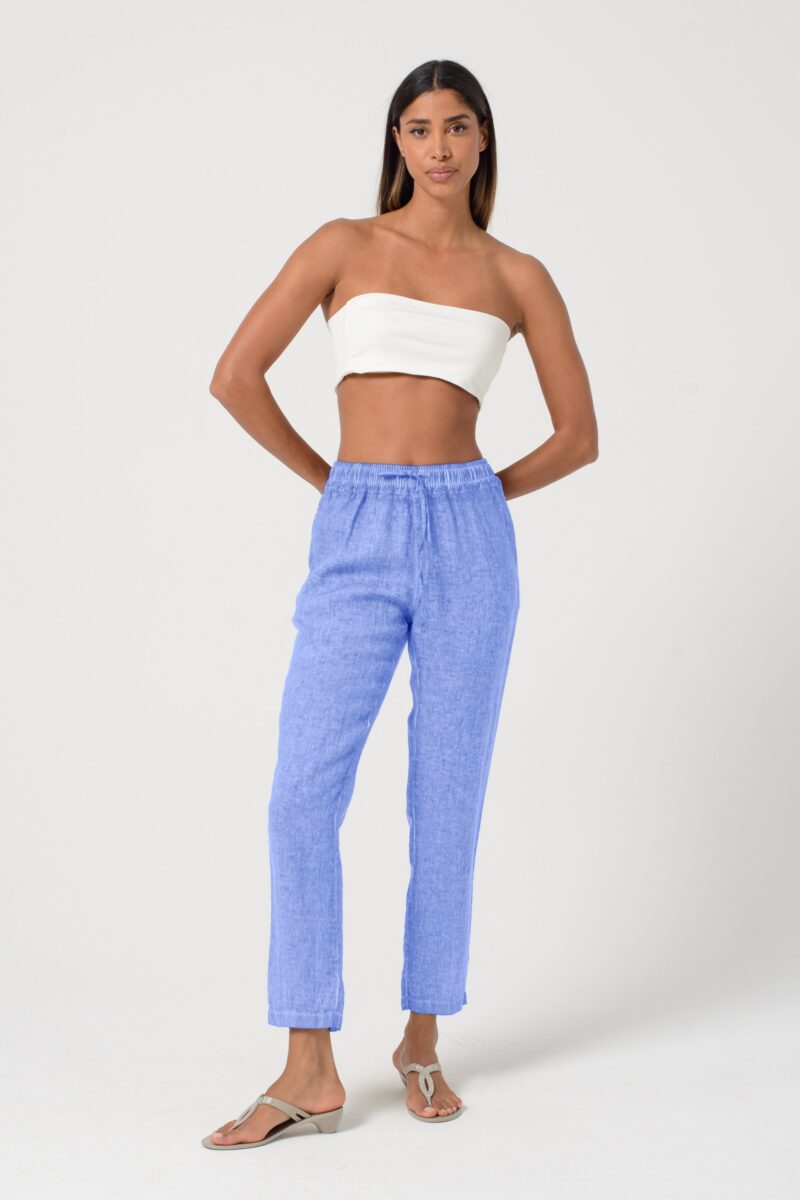 arisum Leinenhose „Bay“ – Elegante Damen Sommerhose in Blau - Image 2
