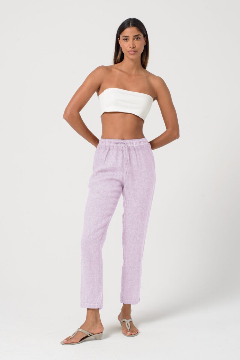 arisum Leinenhose „Flora“ – Leichte Damen Sommerhose in sanftem Grün - Image 5