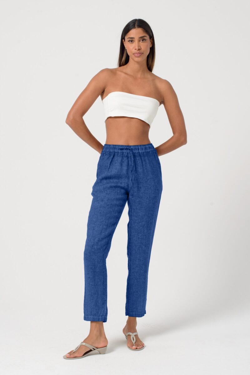 arisum Leinenhose „Pacific“ – Damen Sommerhose in sanftem Blau - Image 2