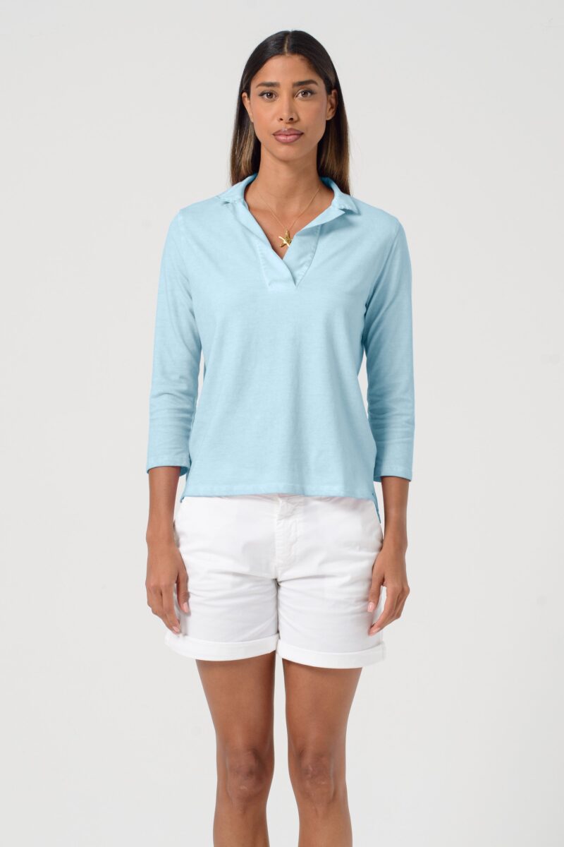 arisum Kate Polo „Bora Bora“ – Damen Poloshirt in frischem Türkis