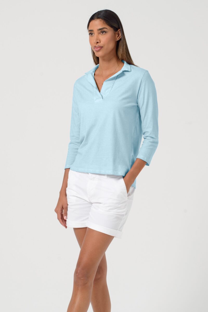 arisum Kate Polo „Bora Bora“ – Damen Poloshirt in frischem Türkis - Image 2