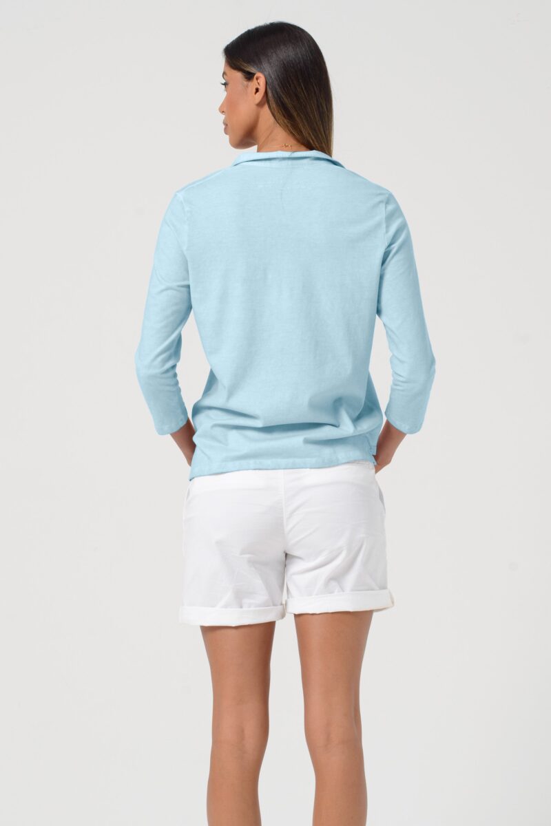 arisum Kate Polo „Bora Bora“ – Damen Poloshirt in frischem Türkis - Image 3