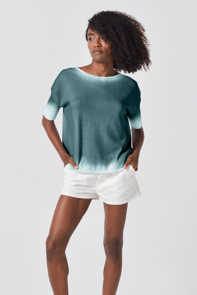 arisum Catalina Strickpullover „Seaweed“ – Leichter Damen Knit in Meeresgrün