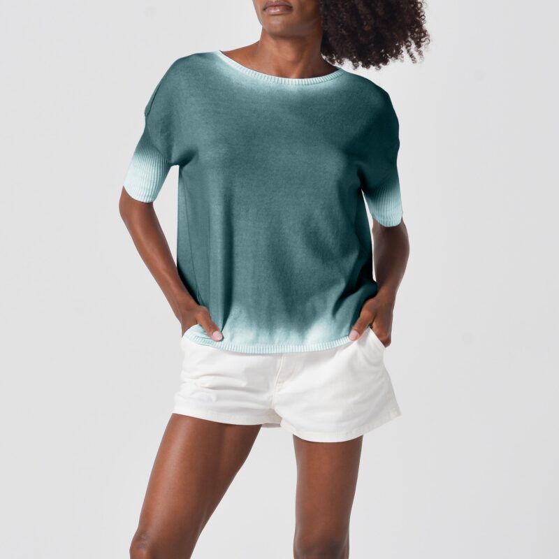 arisum Catalina Strickpullover „Seaweed“ – Leichter Damen Knit in Meeresgrün