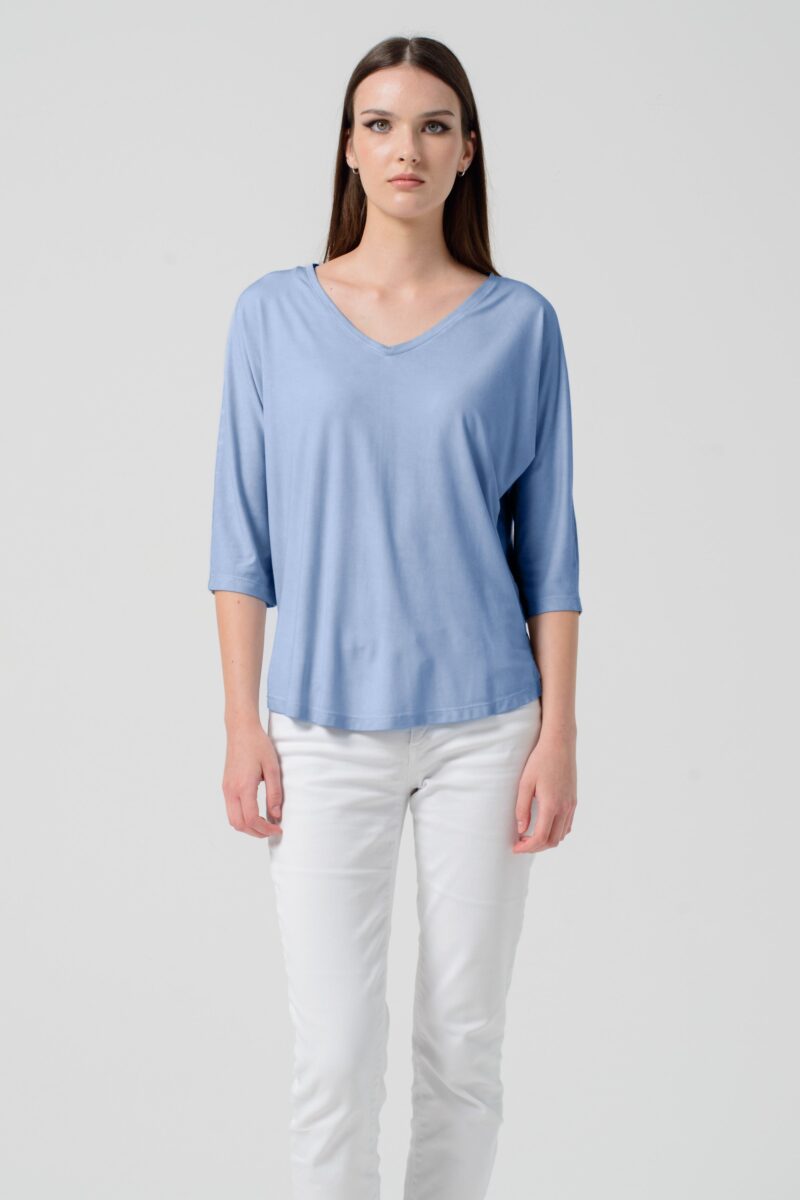 arisum Kimora T-Shirt „Vento“ – Damen Shirt in sanftem Hellgrau