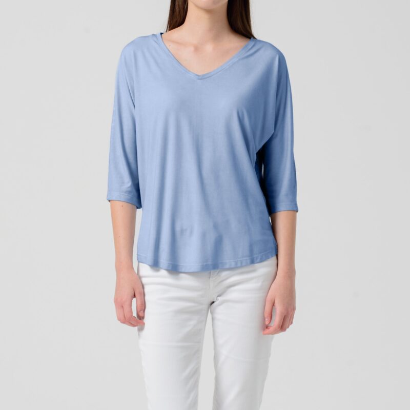 arisum Kimora T-Shirt „Vento“ – Damen Shirt in sanftem Hellgrau