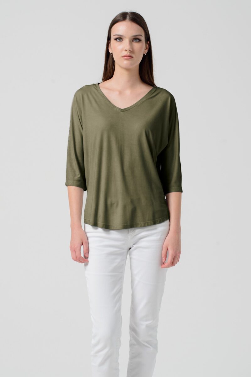 arisum Kimora T-Shirt „Willow“ – Damen Shirt in sanftem Grün