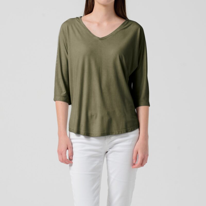 arisum Kimora T-Shirt „Willow“ – Damen Shirt in sanftem Grün