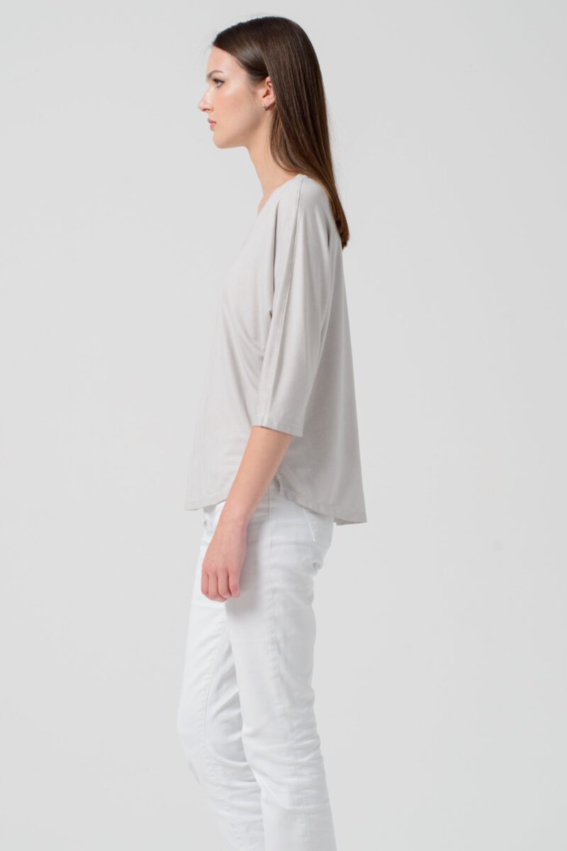 arisum Kimora T-Shirt „Platino“ – Damen Shirt in elegantem Hellgrau - Image 4