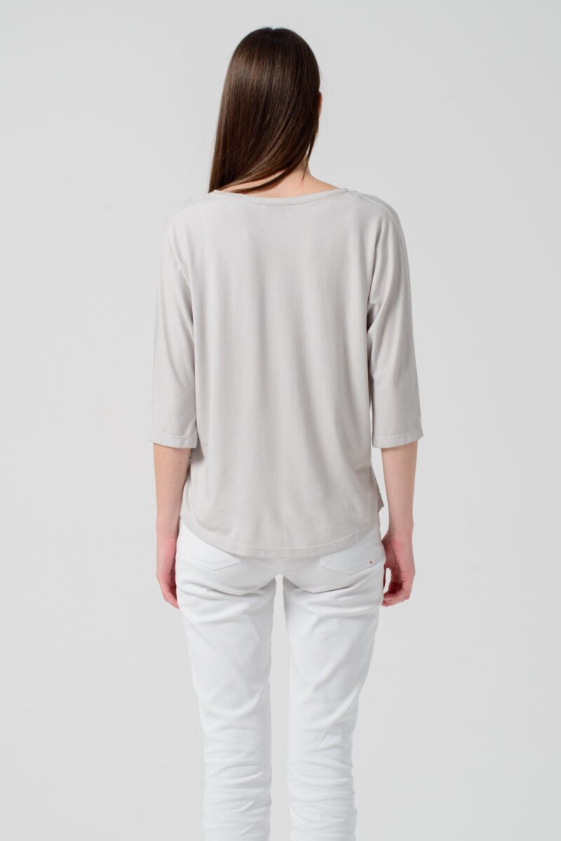 arisum Kimora T-Shirt „Platino“ – Damen Shirt in elegantem Hellgrau - Image 3