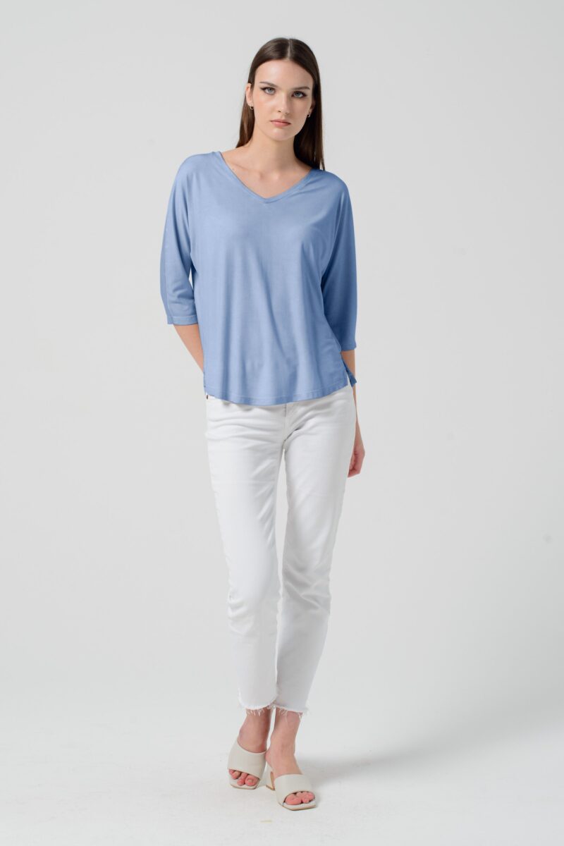 arisum Kimora T-Shirt „Vento“ – Damen Shirt in sanftem Hellgrau - Image 5